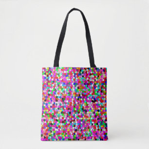 abstraktes Muster, bunte Mosaik-Tapete, Geometrie Tasche