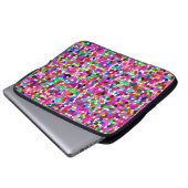 abstraktes Muster, bunte Mosaiktapete, Geomet Laptopschutzhülle (Vorne Knopf)