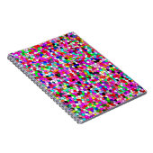 abstraktes Muster, bunte Mosaiktapete, Geomet Notizblock (Rechte Seite)