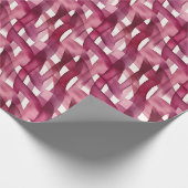 Abstraktes Muster Burgundy Geschenkpapier (Ecke)