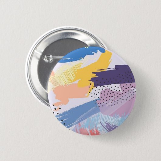Abstraktes Muster Button (Vorne & Hinten)