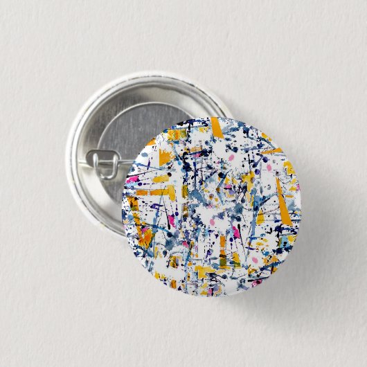 Abstraktes Muster Button (Vorne & Hinten)