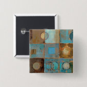 Abstraktes Muster Button (Vorne & Hinten)