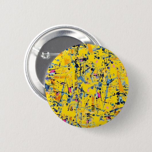 Abstraktes Muster Button (Vorne & Hinten)