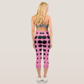 Abstraktes Muster Capri Leggings (Rückseite)