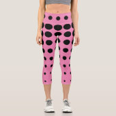 Abstraktes Muster Capri Leggings (Vorderseite)