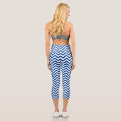 Abstraktes Muster Capri Leggings (Rückseite)