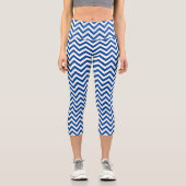 Abstraktes Muster Capri Leggings (Vorderseite)