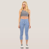 Abstraktes Muster Capri Leggings (Vorderseite)