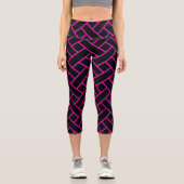 Abstraktes Muster Capri Leggings (Vorderseite)