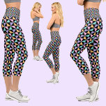 Abstraktes Muster Capri Leggings<br><div class="desc">Farbenfrohe Abstrakte Muster.</div>
