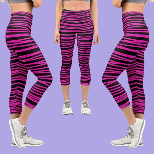 Abstraktes Muster Capri Leggings