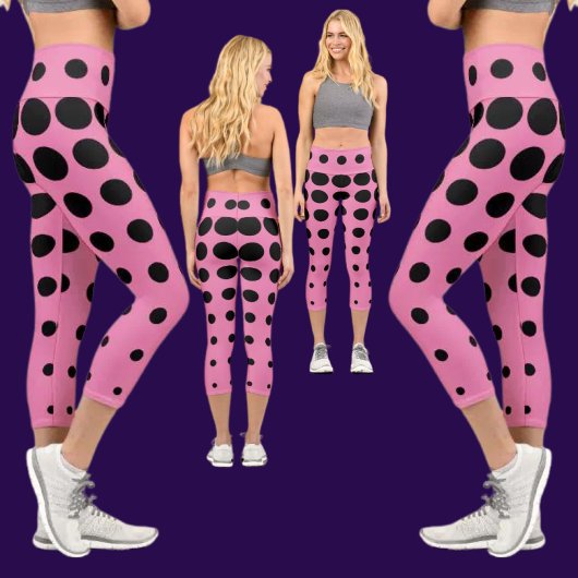 Abstraktes Muster Capri Leggings