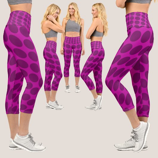 Abstraktes Muster Capri Leggings