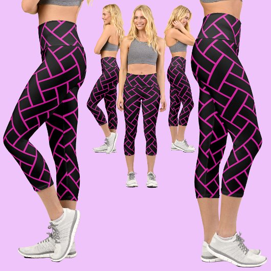 Abstraktes Muster Capri Leggings