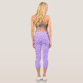 Abstraktes Muster Capri Leggings (Rückseite)