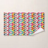 Abstraktes Muster Chic Colorful Badhandtuch Set (Handtuch)