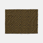 Abstraktes Muster der Golden Lion, Fleecedecke (Vorderseite (Horizontal))