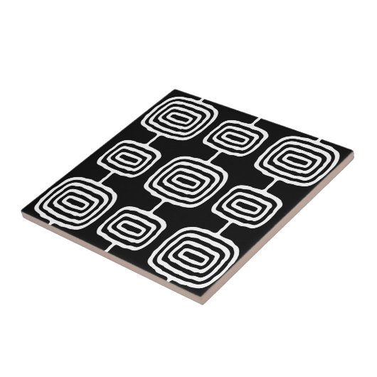 Abstraktes Muster der MCM-Ringe Fliese (Seite)