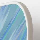 Abstraktes Muster der Meeresflora Pickleball Schläger (Linke Seite)