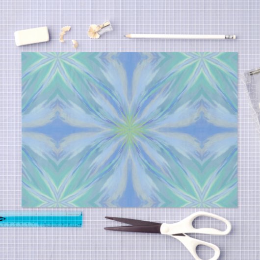 Abstraktes Muster der Meeresflora Seidenpapier (Handwerk)