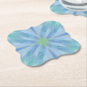 Abstraktes Muster der Meeresflora Untersetzer (angewinkelt)