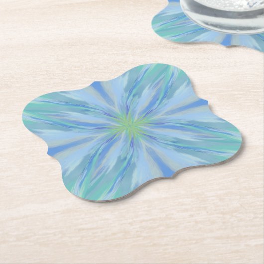 Abstraktes Muster der Meeresflora Untersetzer (angewinkelt)