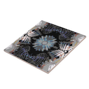 Abstraktes Muster der Muschel Fliese