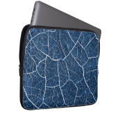 Abstraktes Muster der Navy Blue Nature Laptopschutzhülle (Vorne Rechts)