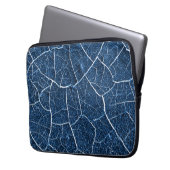 Abstraktes Muster der Navy Blue Nature Laptopschutzhülle (Vorderseite Links)