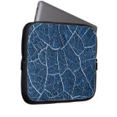 Abstraktes Muster der Navy Blue Nature Laptopschutzhülle (Vorne Rechts)