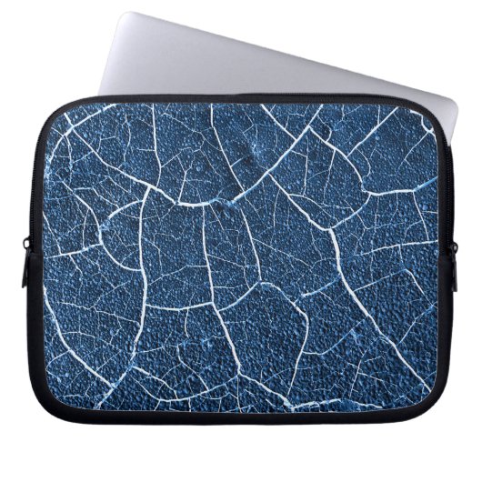 Abstraktes Muster der Navy Blue Nature Laptopschutzhülle (Vorderseite)