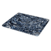 Abstraktes Muster der Navy Blue Nature Schneidebrett (Ecke)