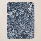 Abstraktes Muster der Navy Blue Nature Sherpadecke (Vorderseite)