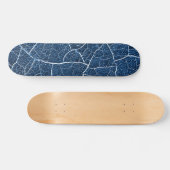 Abstraktes Muster der Navy Blue Nature Skateboard (Horizontal)