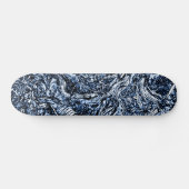 Abstraktes Muster der Navy Blue Nature Skateboard (Horizontal)