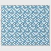 Abstraktes Muster der Ocean Wave Geschenkpapier (Flach)