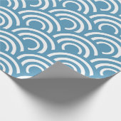Abstraktes Muster der Ocean Wave Geschenkpapier (Ecke)