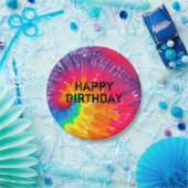 abstraktes Muster der psychedelischen gefärbte Kra Pappteller (Party)