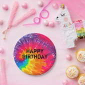 abstraktes Muster der psychedelischen gefärbte Kra Pappteller (Party)