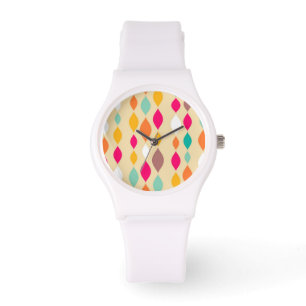 Abstraktes Muster der Retro Art Armbanduhr