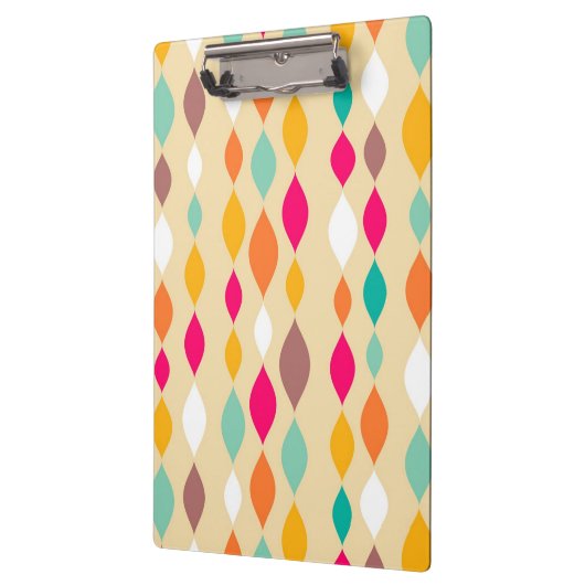 Abstraktes Muster der Retro Art Klemmbrett (Links)