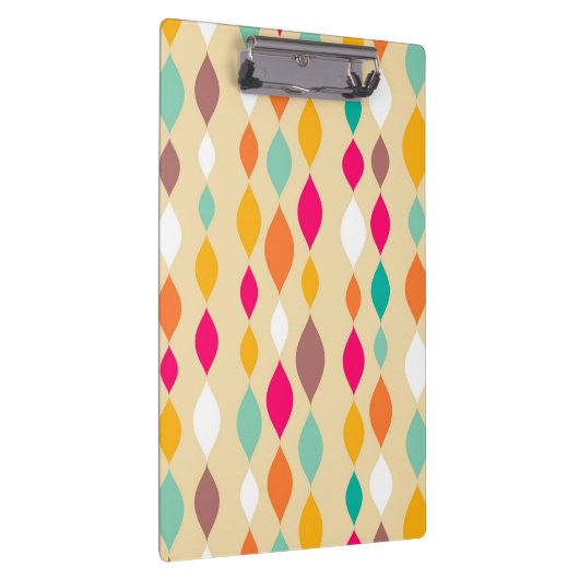 Abstraktes Muster der Retro Art Klemmbrett (Rechts)