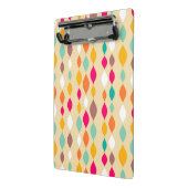 Abstraktes Muster der Retro Art Mini Klemmbrett (Gewinkelt2)