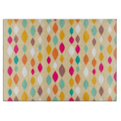 Abstraktes Muster der Retro Art Schneidebrett (Vorderseite)