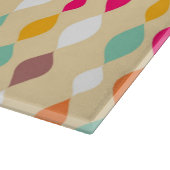 Abstraktes Muster der Retro Art Schneidebrett (Ecke)