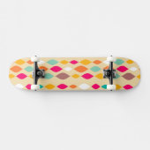 Abstraktes Muster der Retro Art Skateboard (Horizontal)