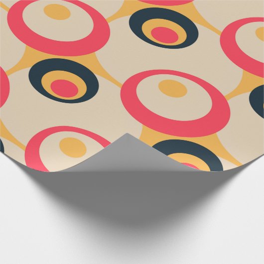 Abstraktes Muster der Retro Geometric Artistic #10 Geschenkpapier (Ecke)