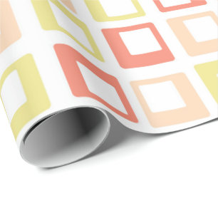 Abstraktes Muster der Retro Geometric Artistic #18 Geschenkpapier