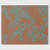 Abstraktes Muster der Retro Geometric Artistic #30 Geschenkpapier (Flach)
